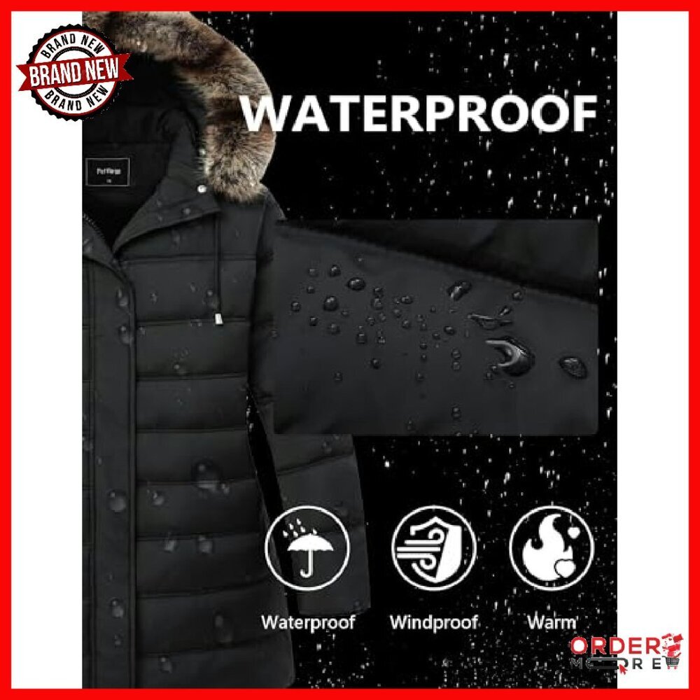 Plus Size Down Puffer Jacket Windproof Waterproof… - image 6